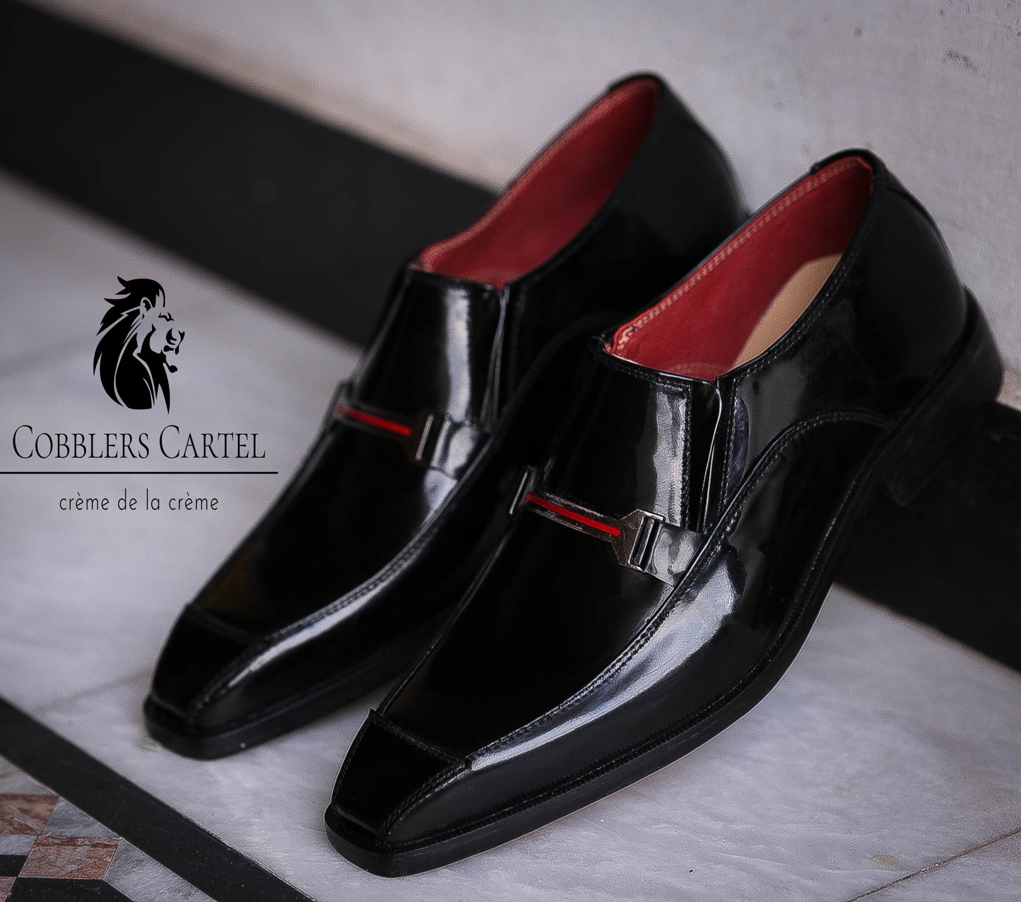 Moccasin Black Patent