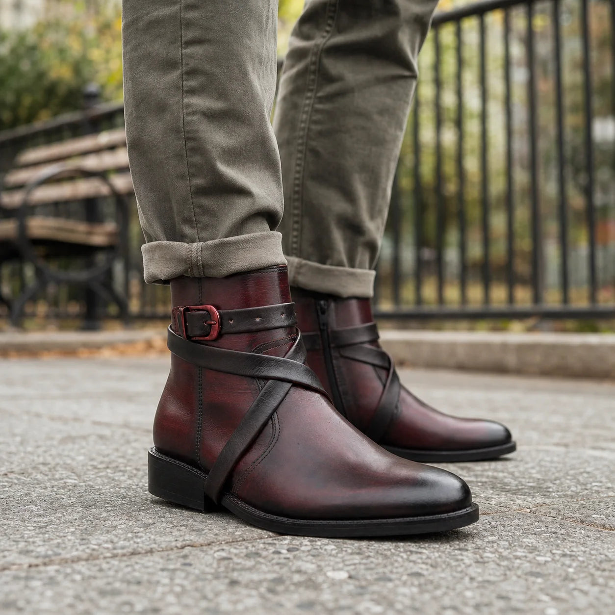 Burgundy Jodhpurs