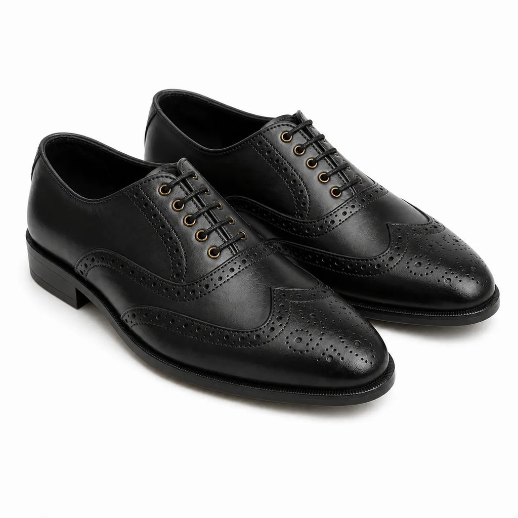 Black Wingtip Brogue