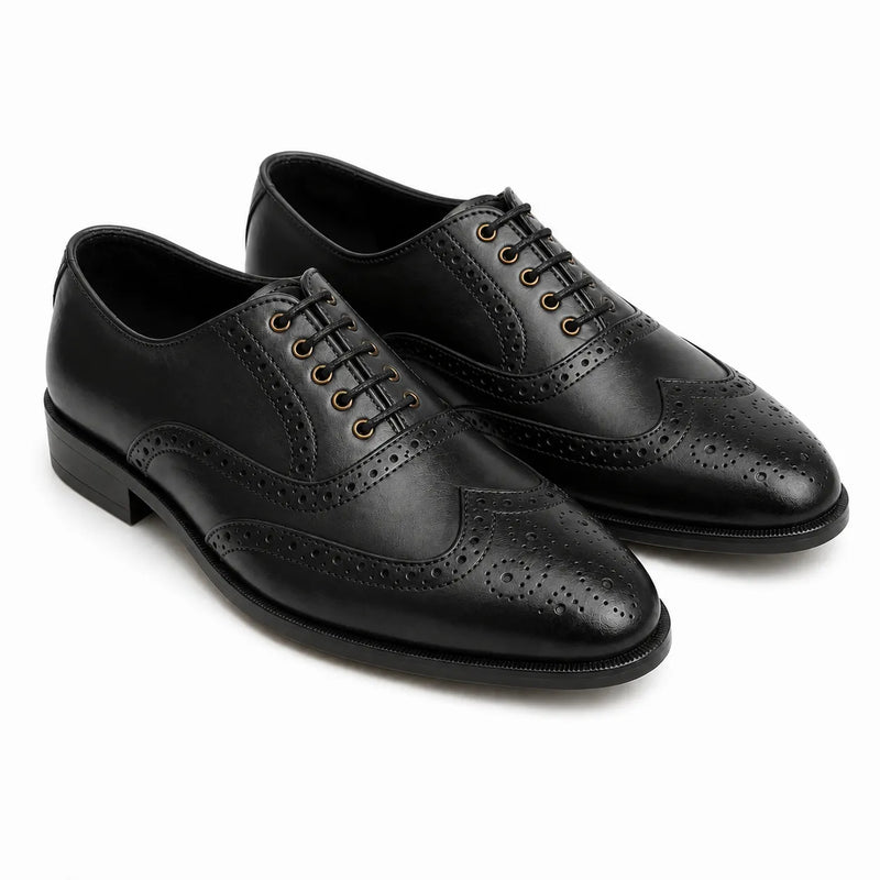 Black Wingtip Brogue