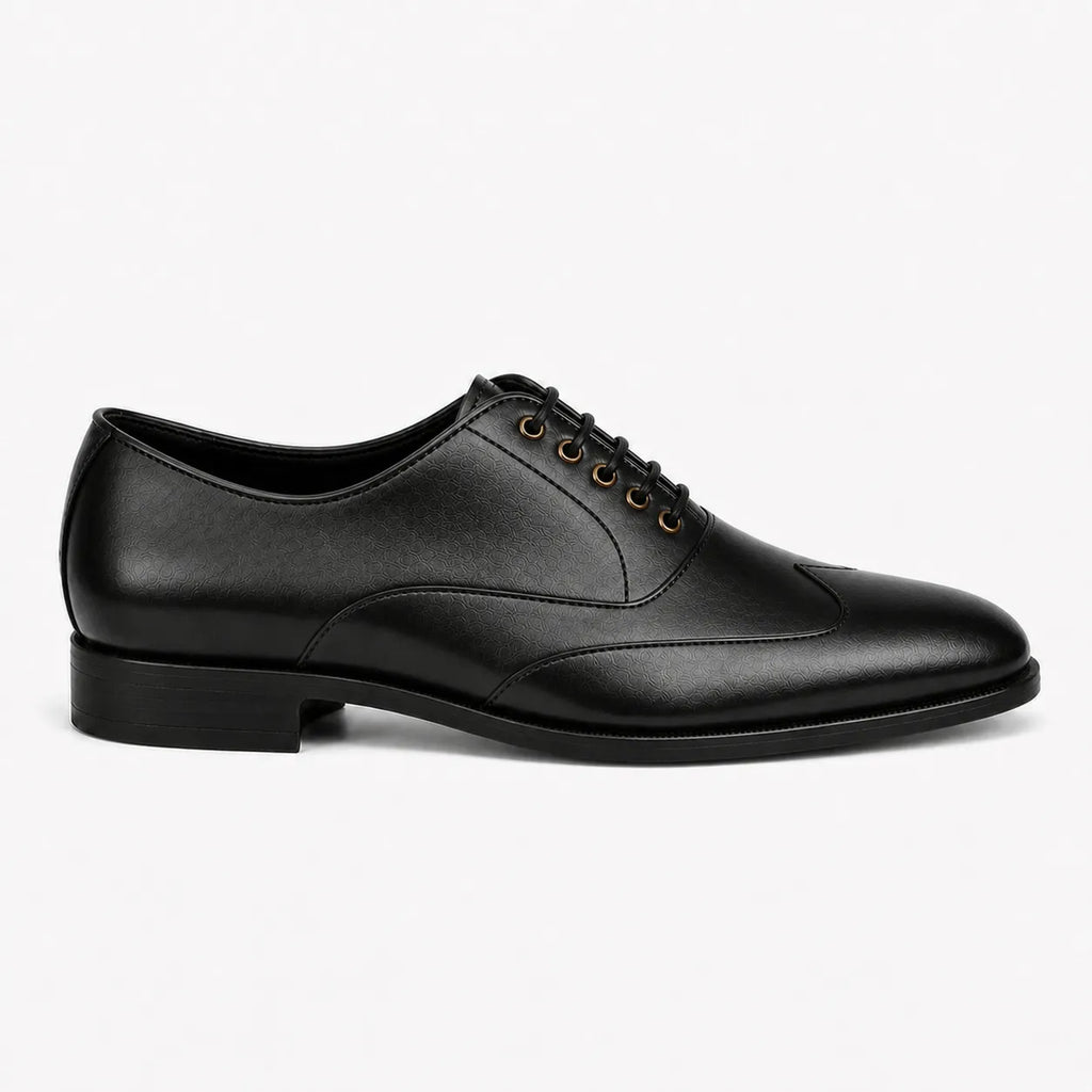 Black Wingtip Oxfords