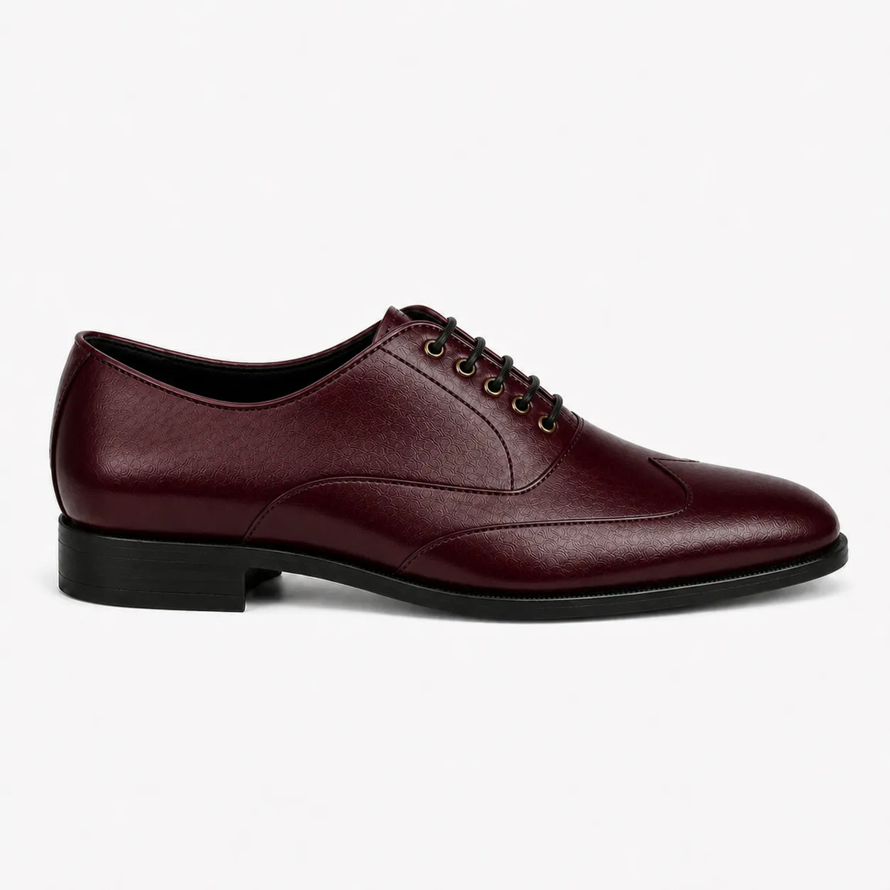 Burgundy Wingtip Oxfords